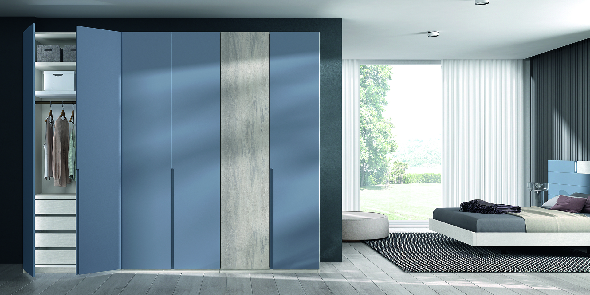 Armario de 6 Puertas combinadas con cajones GC56